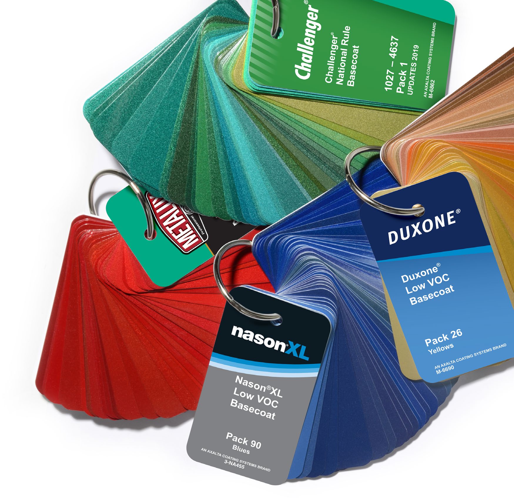 Fan of ARC colour swatches for Challenger, Duxone and Nason XL